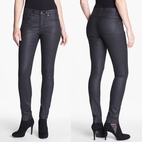 Eileen Fisher Denim - Eileen Fisher Waxed Denim Skinny Jeans